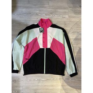Puma x DSM Flight Jacket Pink Black Mist Green Sz Small NWT ( Unisex) Vintage